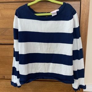Girls Janie and Jack stripes sailor sweater